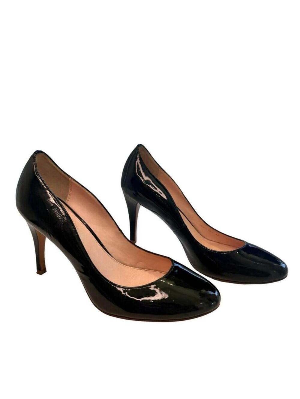 Elie Tahari Black Patent Leather Heels